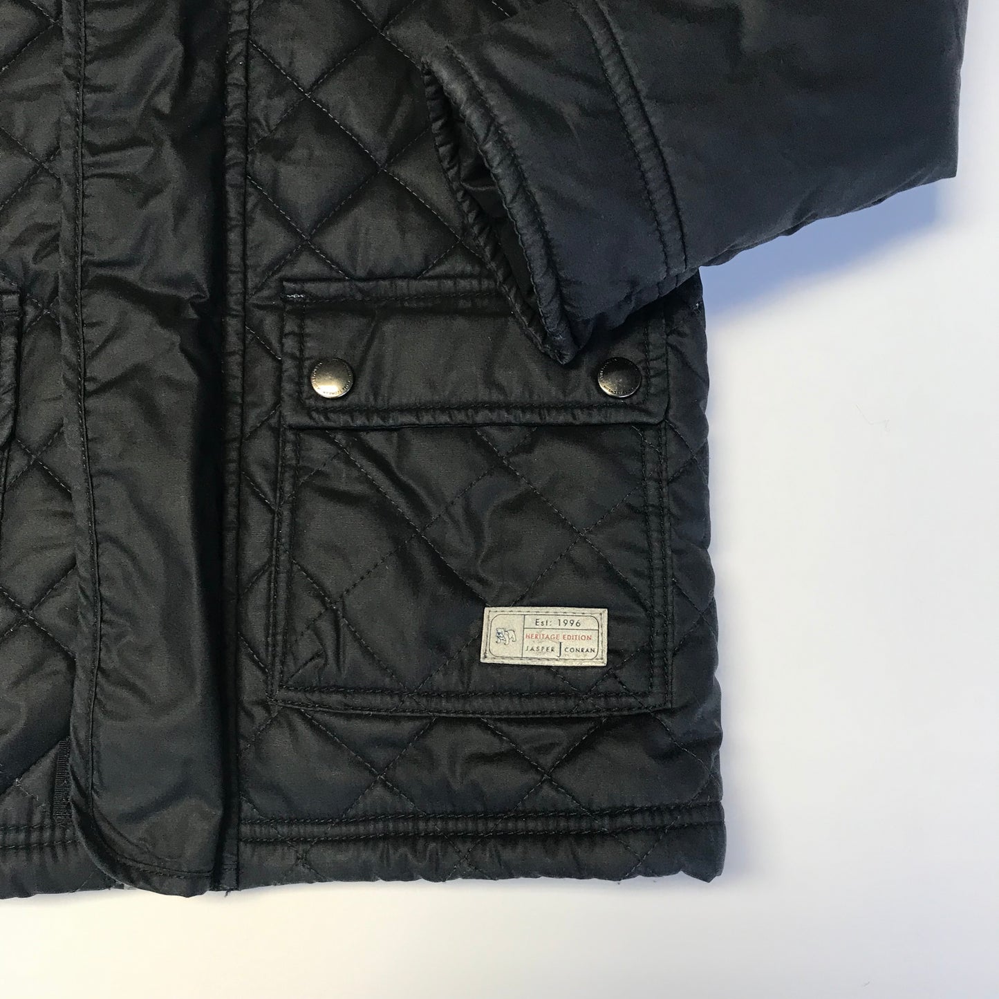 Jasper Conran Black Quilted Puffer Jacket Age 6