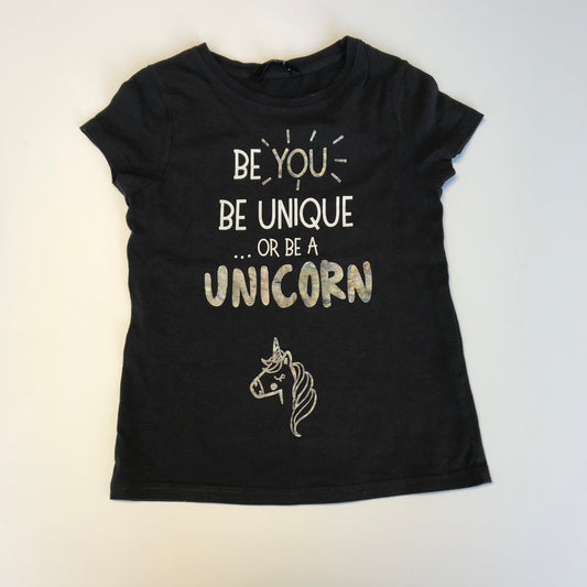 George Grey Be You Be Unique or be a Unicorn T-shirt Age 6