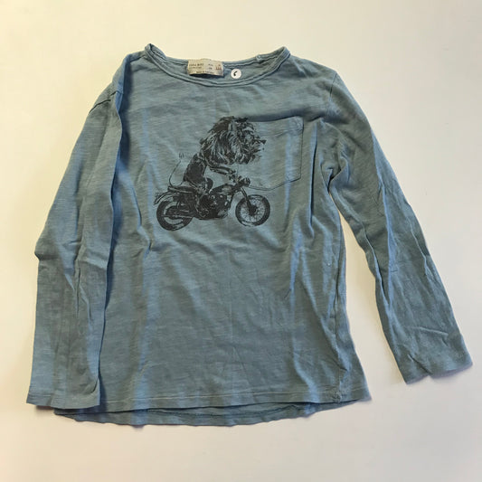 T-shirt - Lion on Motorcycle - Age 6