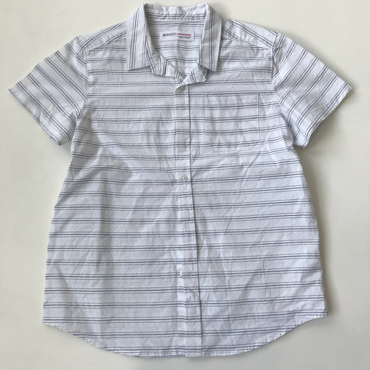 Shirt - White with Light Stripes - Age 10