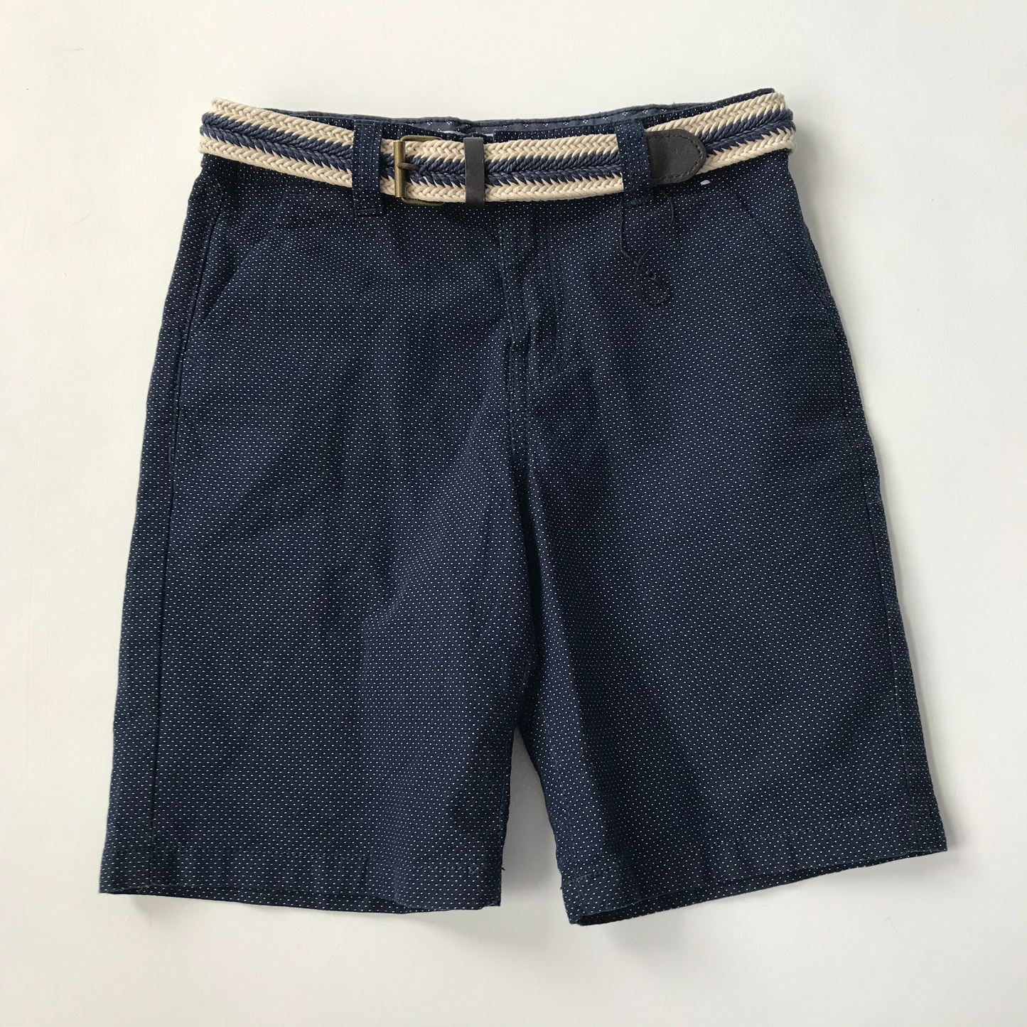 Shorts - Navy with Belt - Age 9