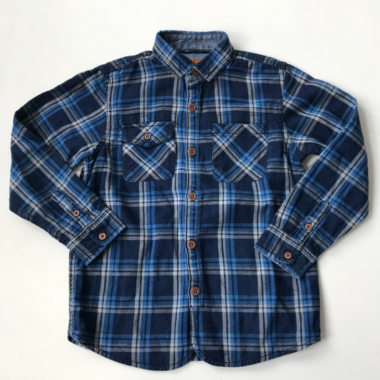 Shirt - NEXT, Blue Check - Age 7
