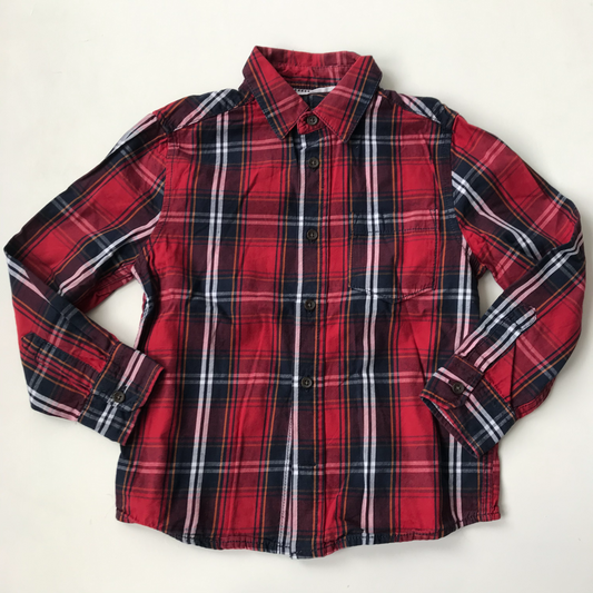 Shirt - Red Check - Age 7