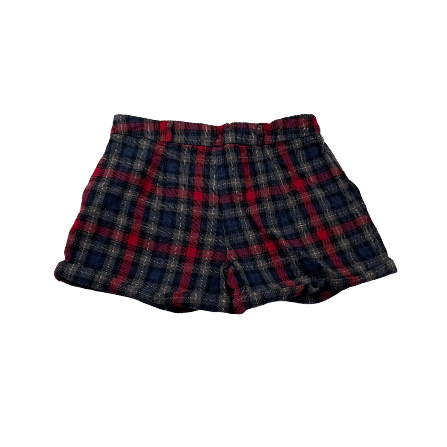 George Red and Navy Checked Shorts Age 7