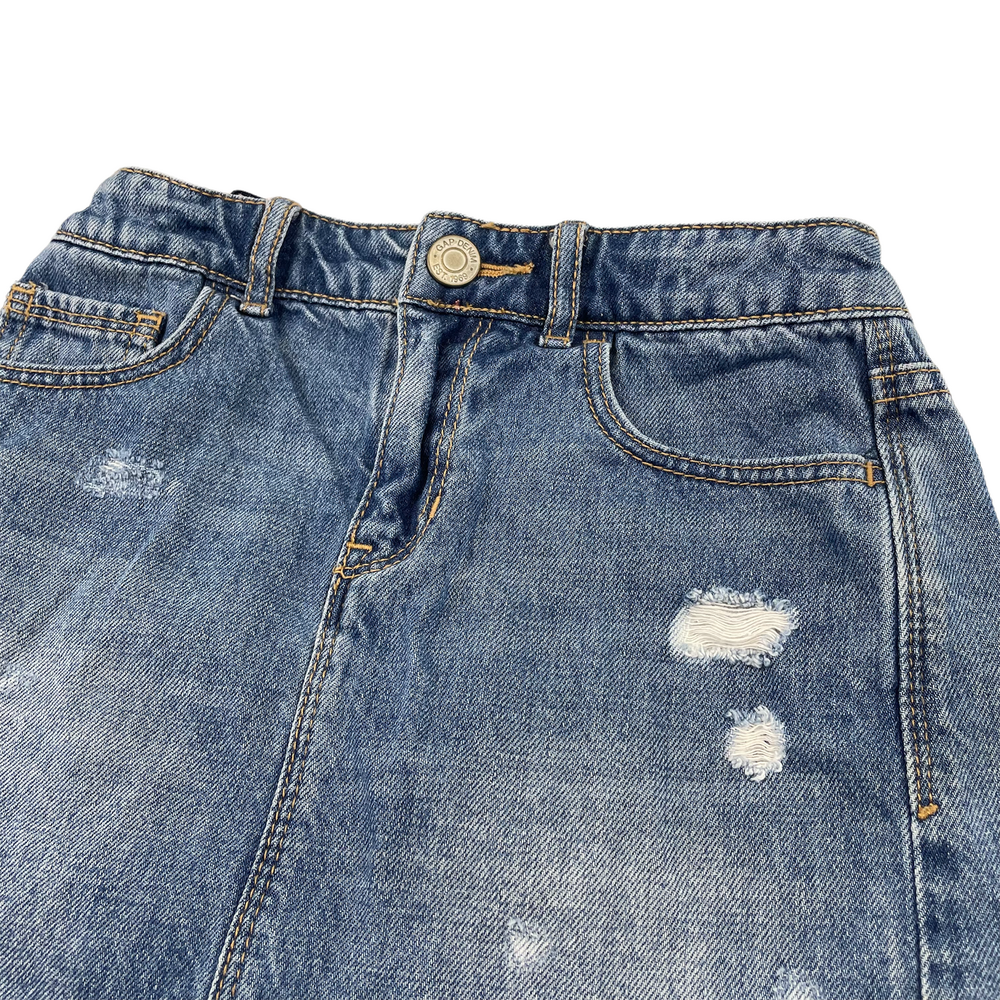 Gap Ripped Detail Denim Skirt Age 7