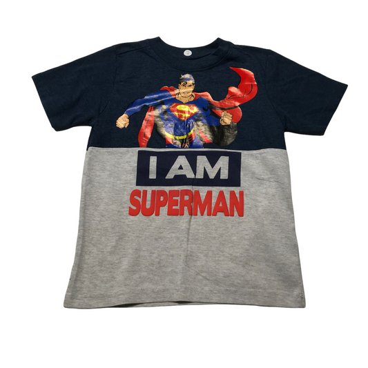 Grey Superman T-shirt Age 7