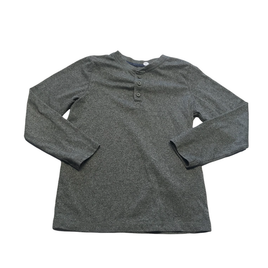 Tu Grey Plain Long Sleeve T-shirt Age 7