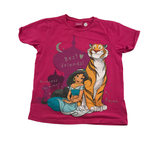 Disney Jasmine Pink Graphic T-shirt Age 7