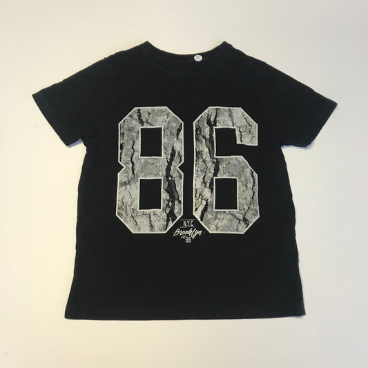 Primark Black 86 T-shirt Age 7