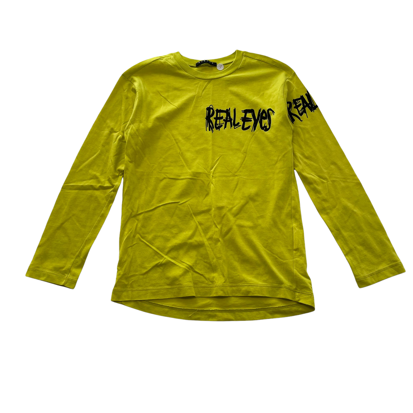 Sisley Yellow Long Sleeve T-Shirt Age 7