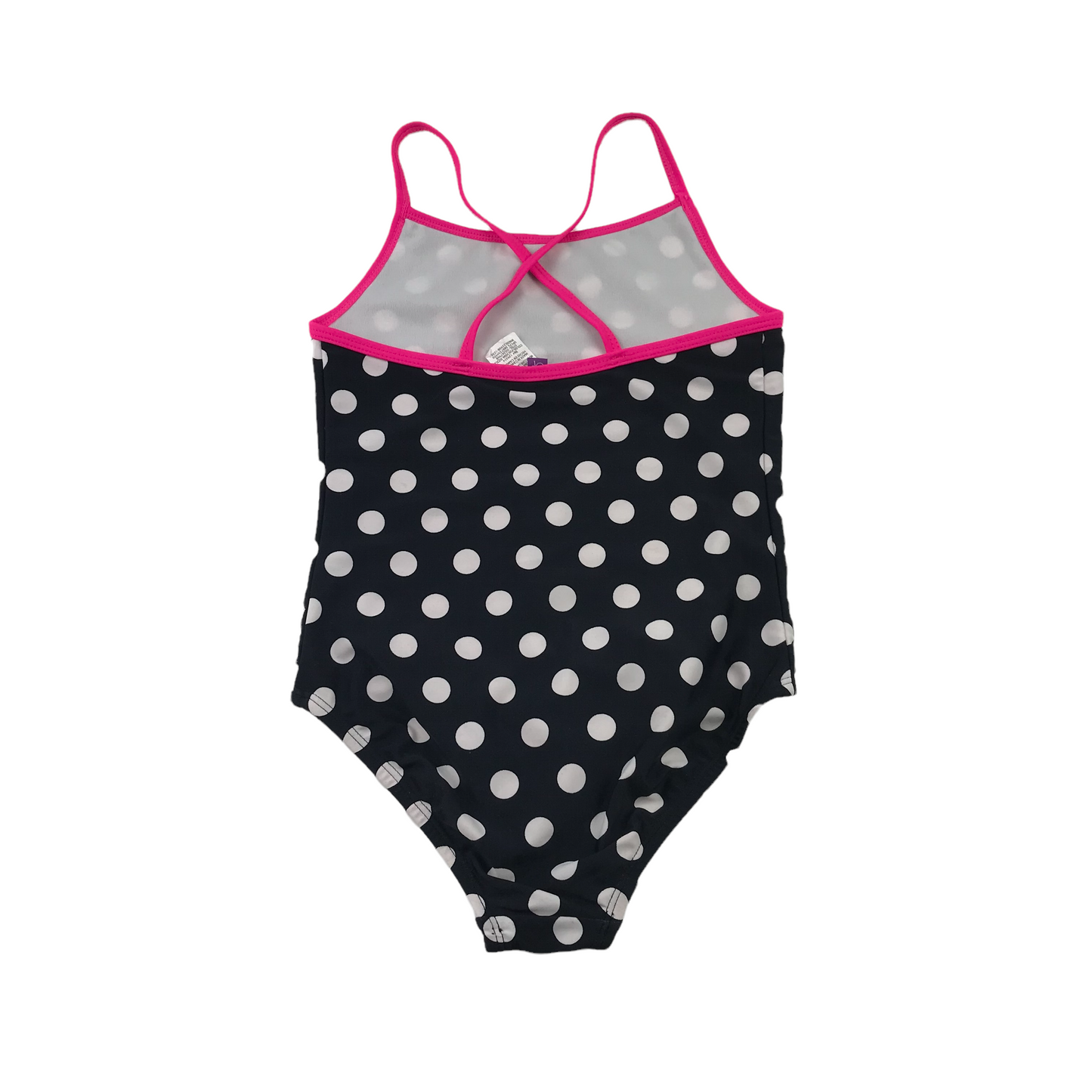 Op Navy Blue Polka Dot Swimsuit Age 7