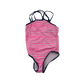 Tu Pink Stripy Pattern Swimsuit Age 7