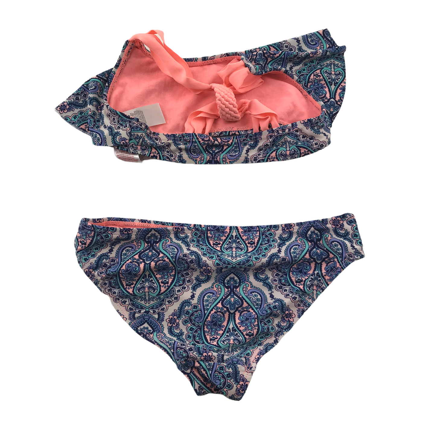 Primark Navy Blue Patterned 2-piece Swimsuit Age 7