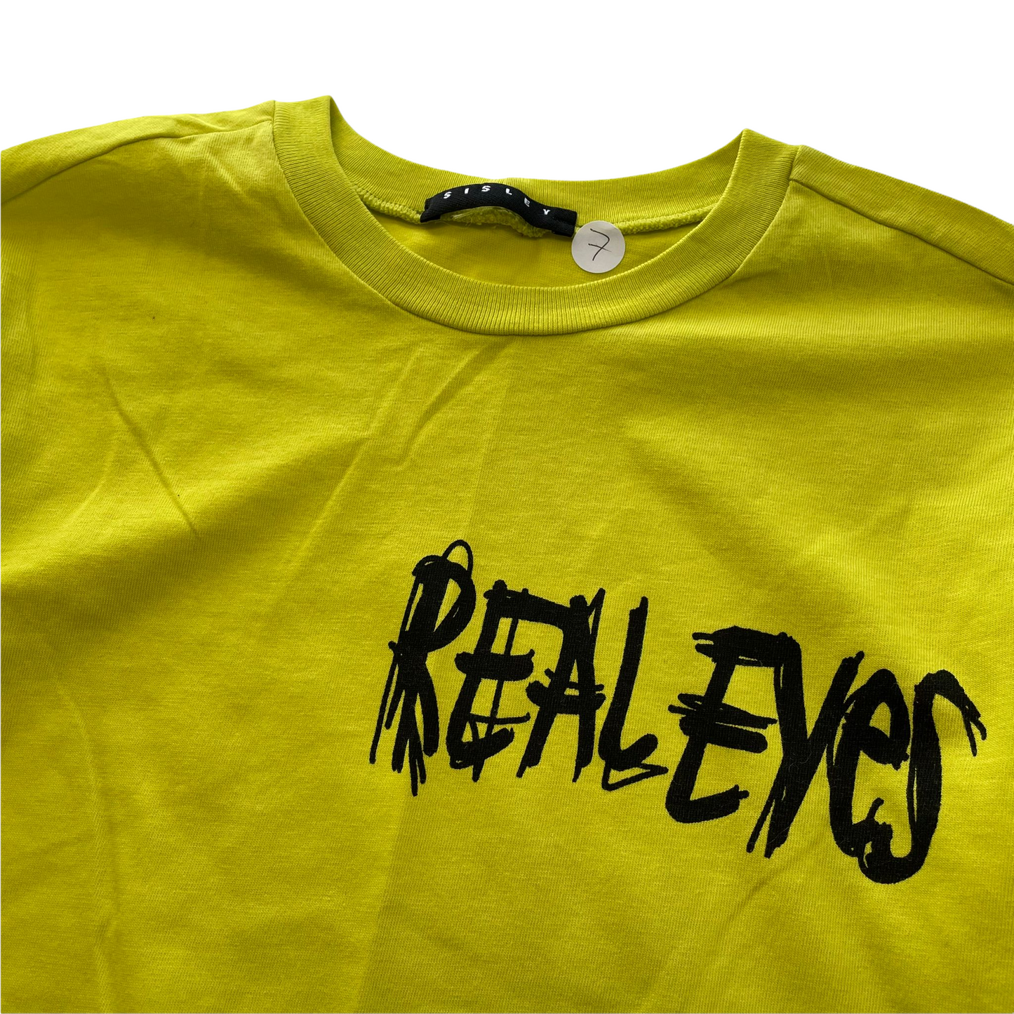 Sisley Yellow Long Sleeve T-Shirt Age 7