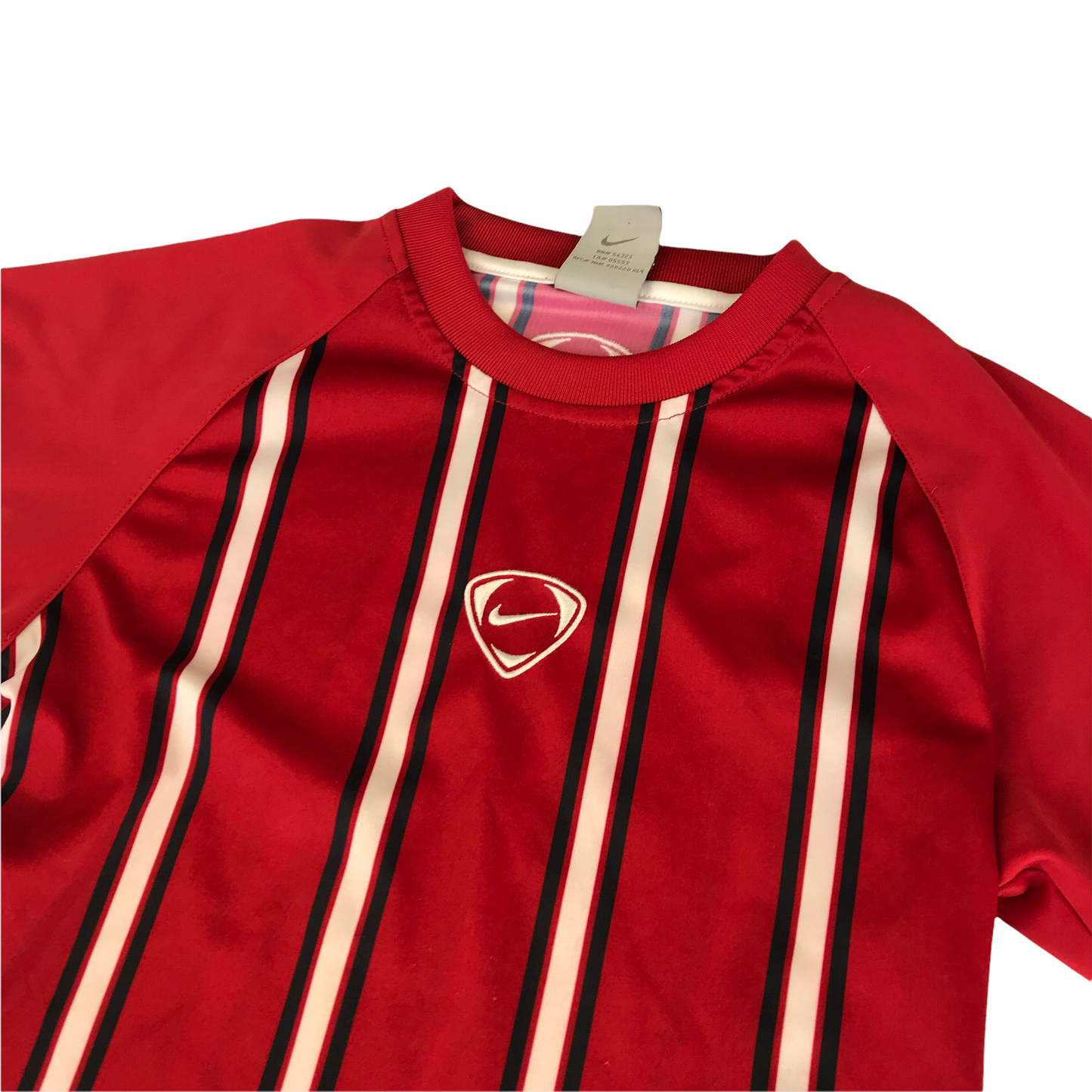 Nike Red Stripy Sports Top Age 9