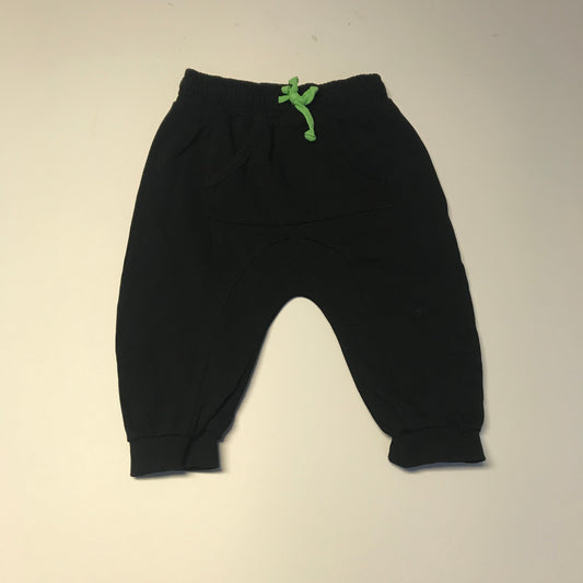 Matalan Black Knee High Joggers Age 7