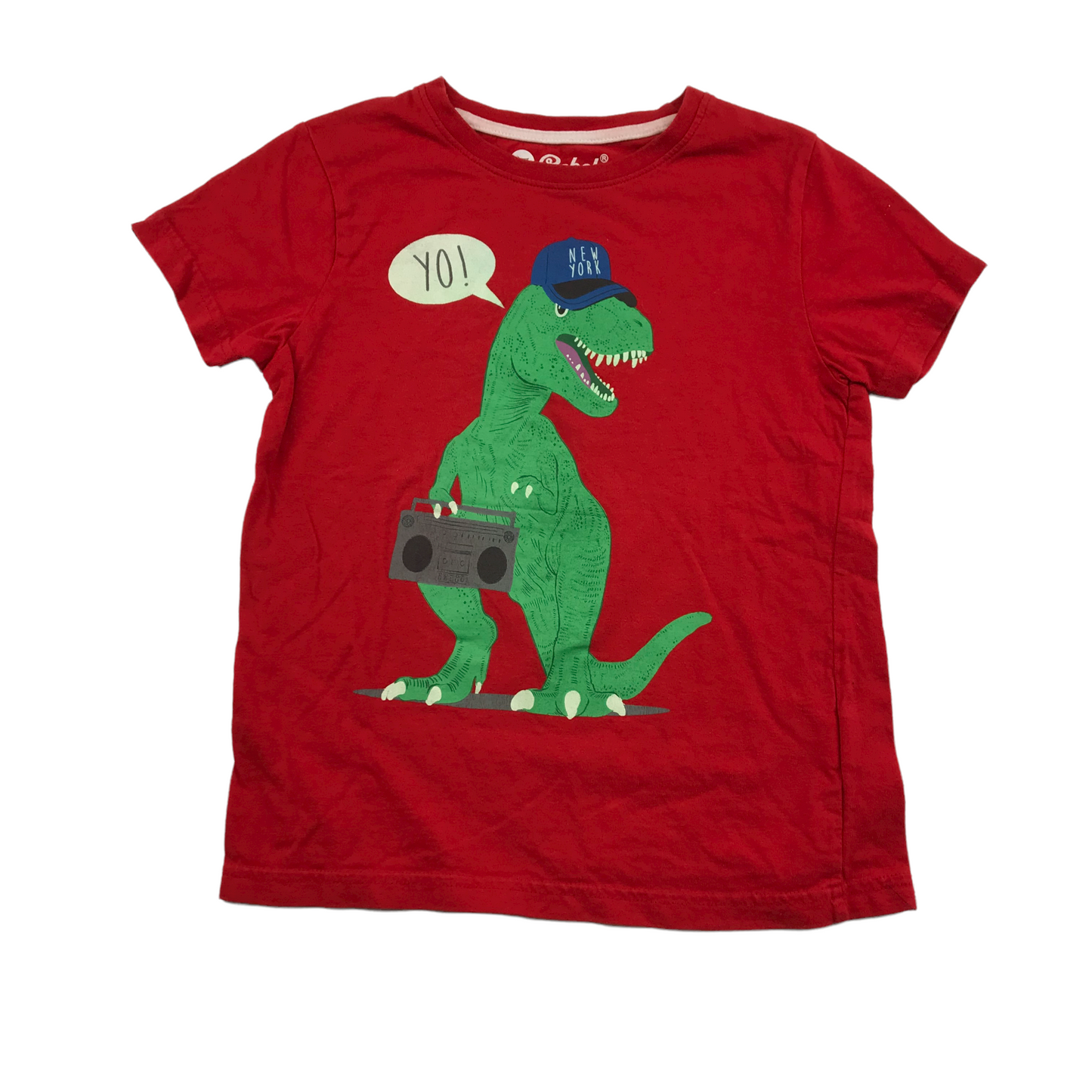 Primark Red Dinosaur T-shirt Age 7