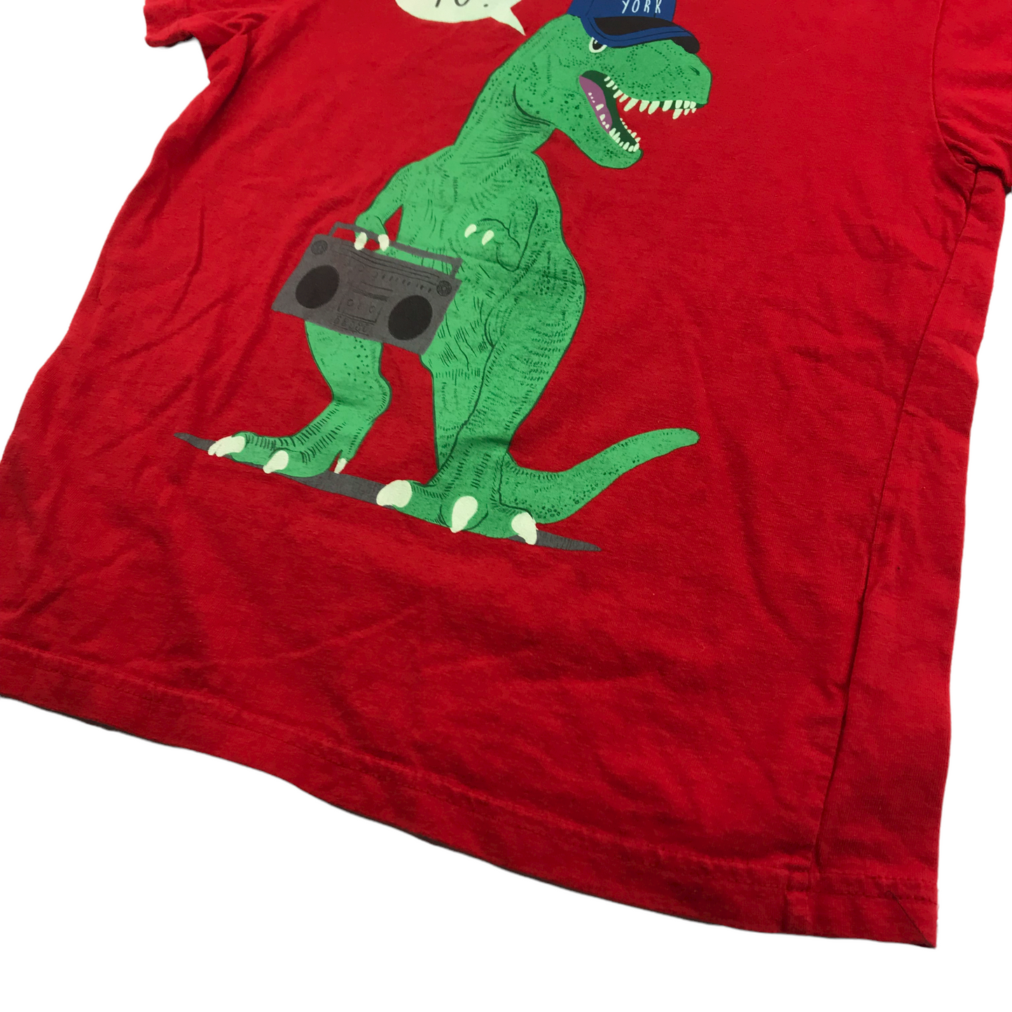 Primark Red Dinosaur T-shirt Age 7