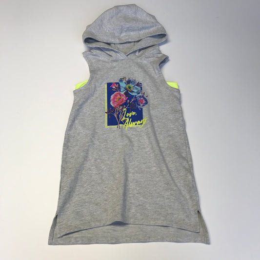 Next Grey Sleeveless Print Hoodie Age 7