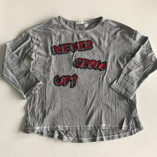 T-shirt - 'Never Grown Up' - Age 7