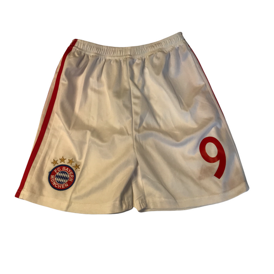 FC Bayern Munchen White Football Shorts Age 7