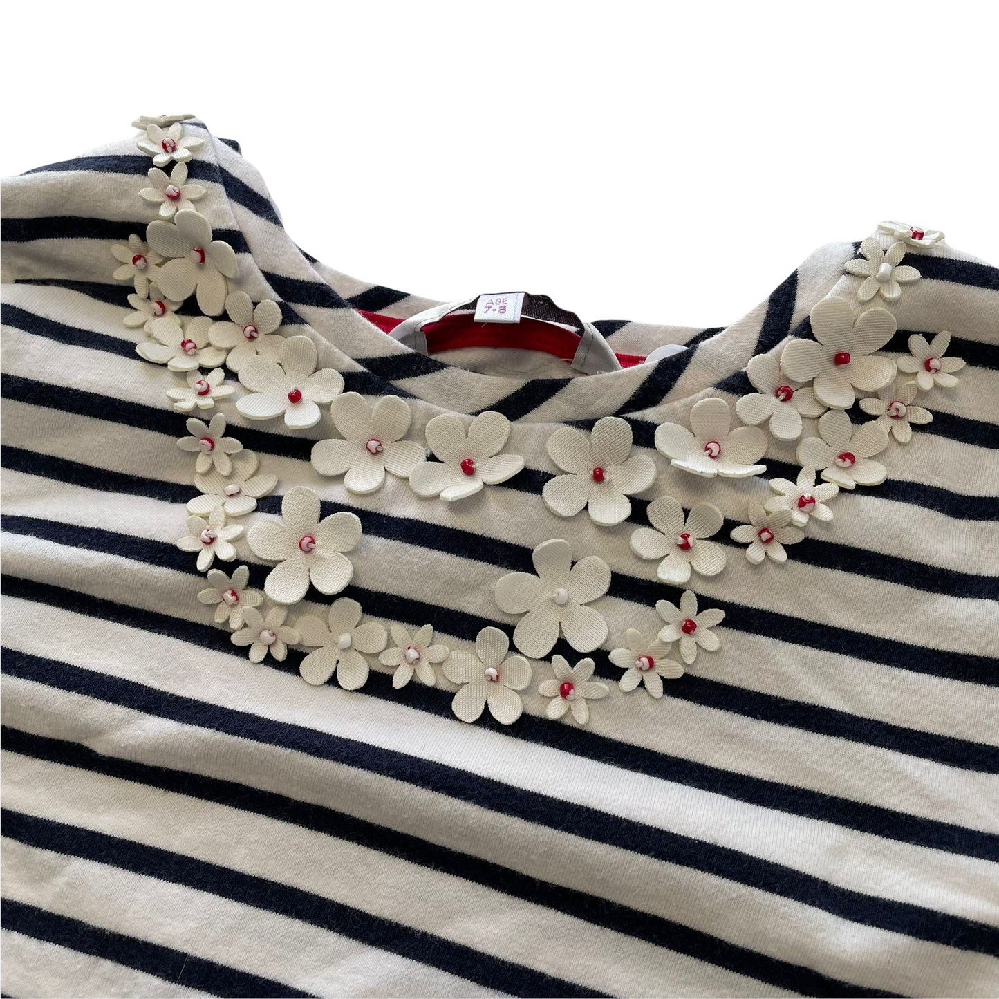 Jasper Conran Stripy Floral T-shirt Age 7