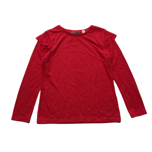 Matalan Red Shoulder Frill T-shirt Age 7