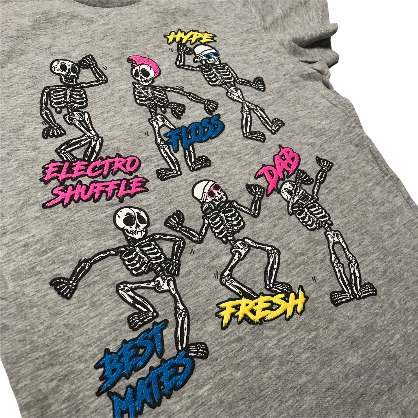 Next Grey Skeletons T-shirt Age 7