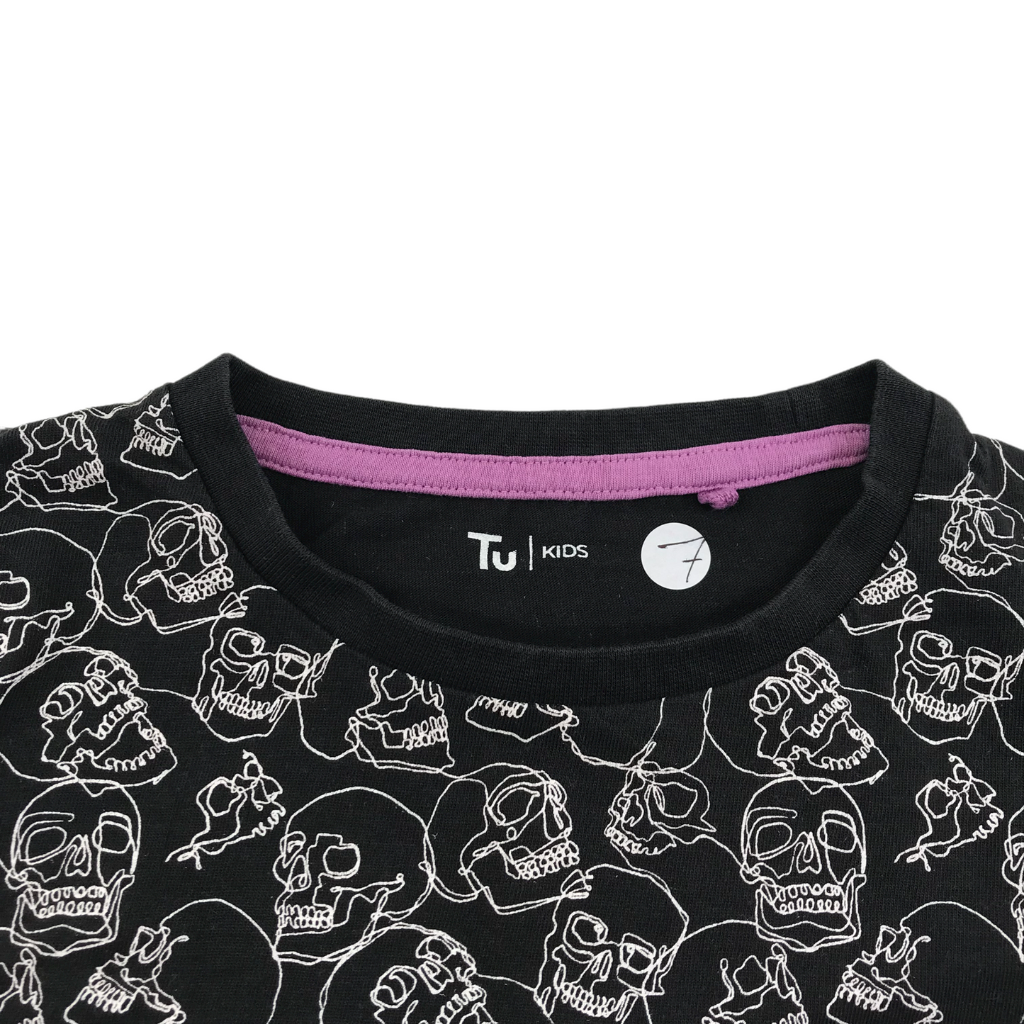 Tu Black Skulls T-shirt Age 7