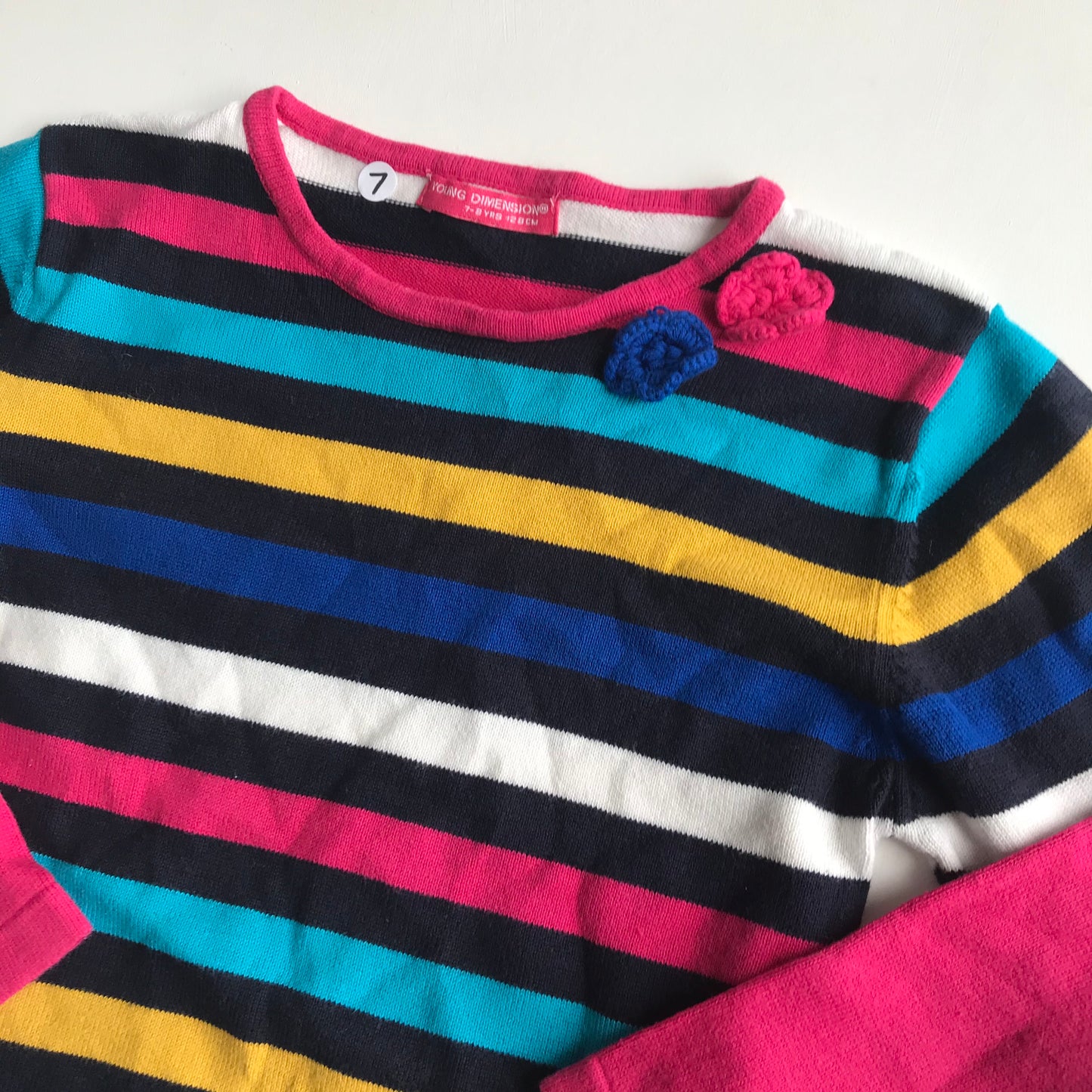 Jumper - Colourful Stripes - Age 7