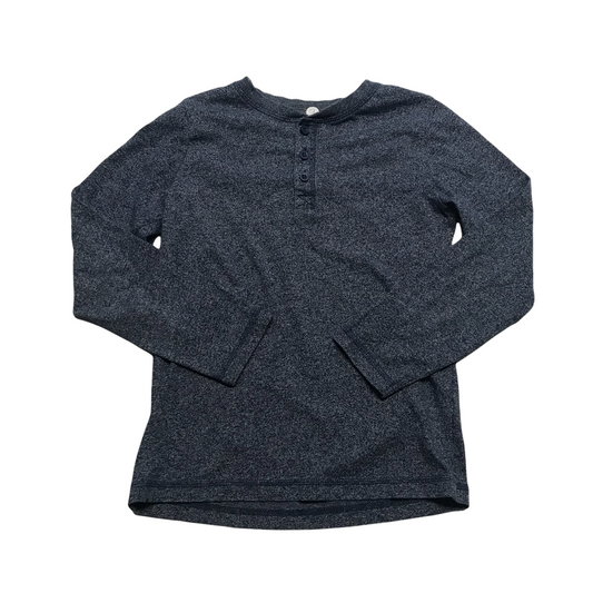 Tu Blueish Grey Plain Long Sleeve T-shirt Age 7