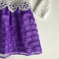 Dress - White & Purple - Age 5