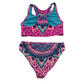 Pineapple by Debbie Moore Blue and Pink 2-piece Swimsuit Age 8