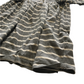 John Lewis Grey and White Stripy Long Sleeve Dress Age 8