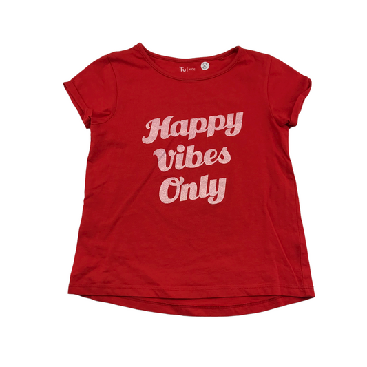 Tu Red "Happy Vipes Only" T-shirt Age 8