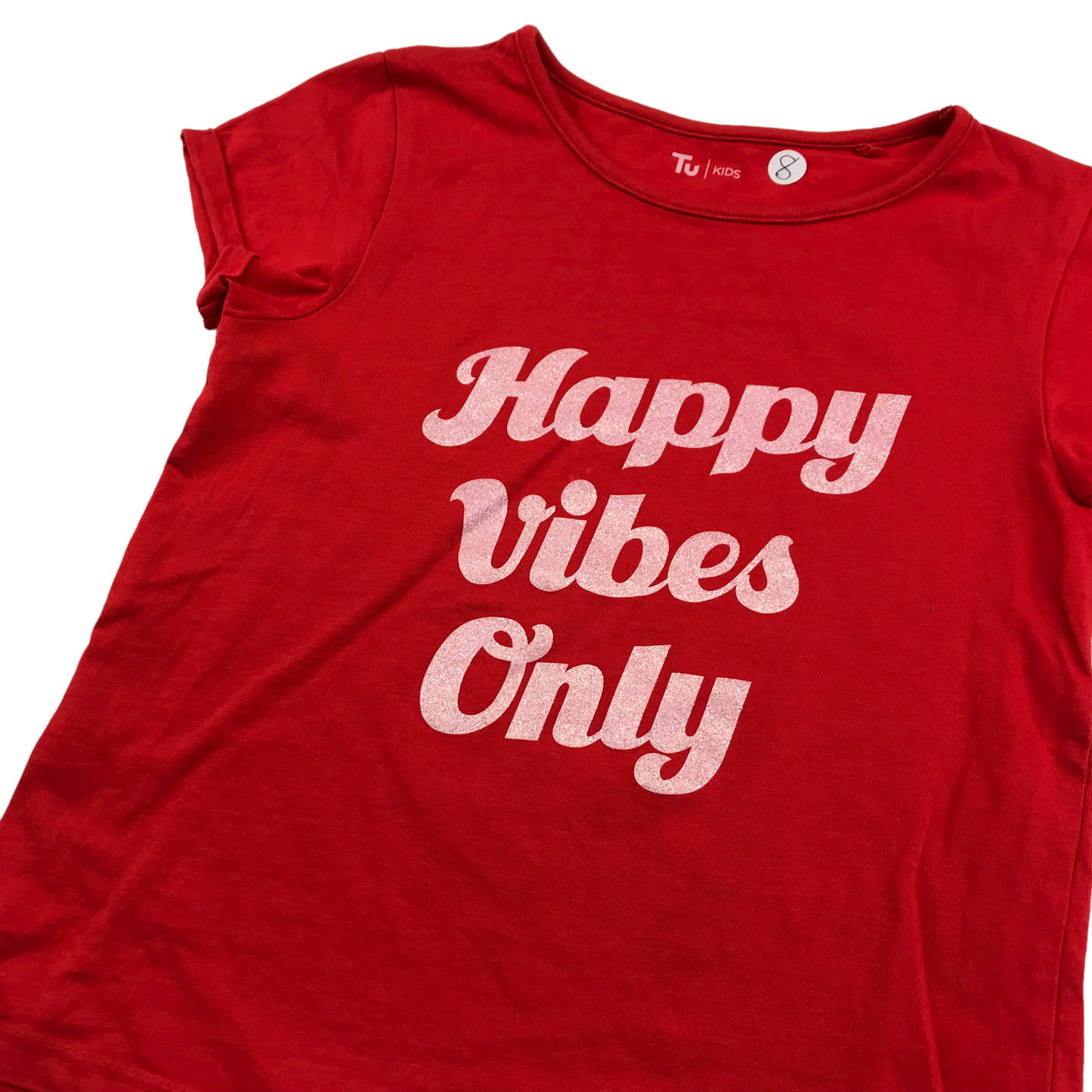 Tu Red "Happy Vipes Only" T-shirt Age 8