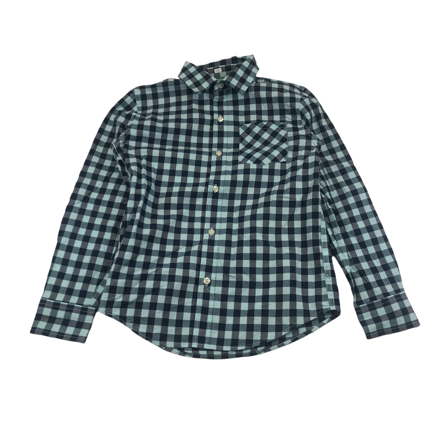 Gap Kids Blue Checked Shirt Age 8