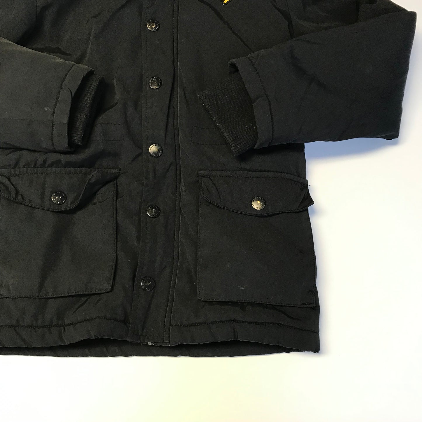 Lyle & Scott Black Parka Jacket Age 8