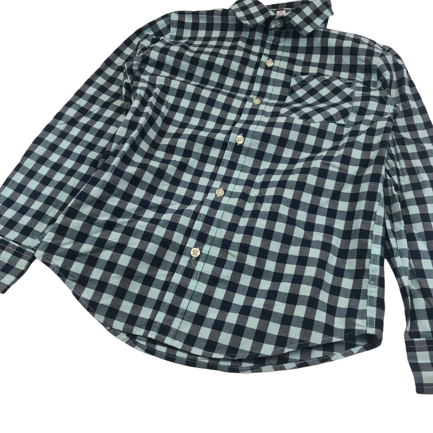 Gap Kids Blue Checked Shirt Age 8