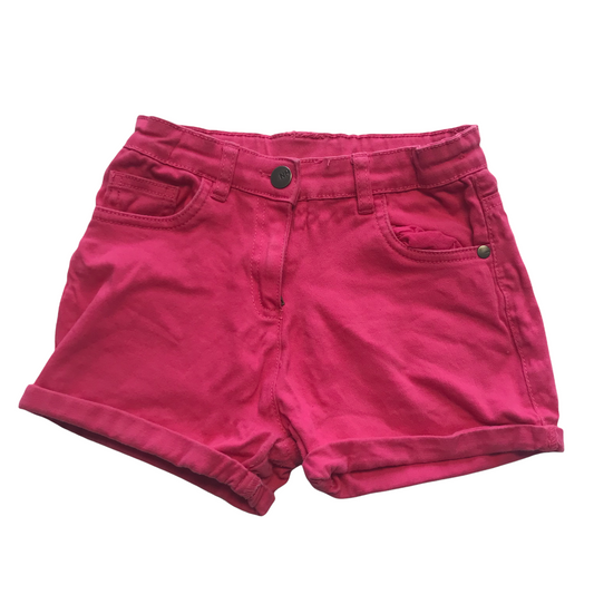 Nutmeg Pink Denim Style Shorts Age 8