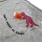 Zara Grey Dinosaur T-shirt Age 8