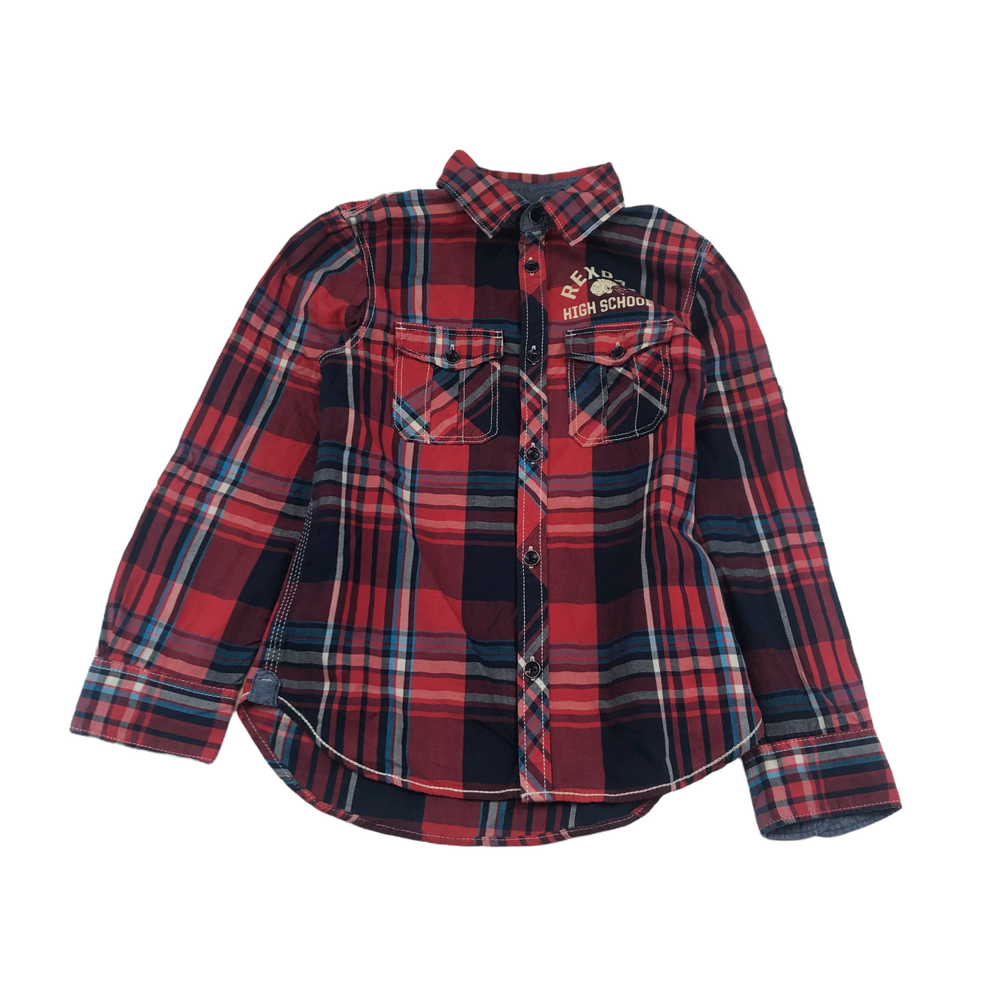H&M Red Checked Shirt Age 8