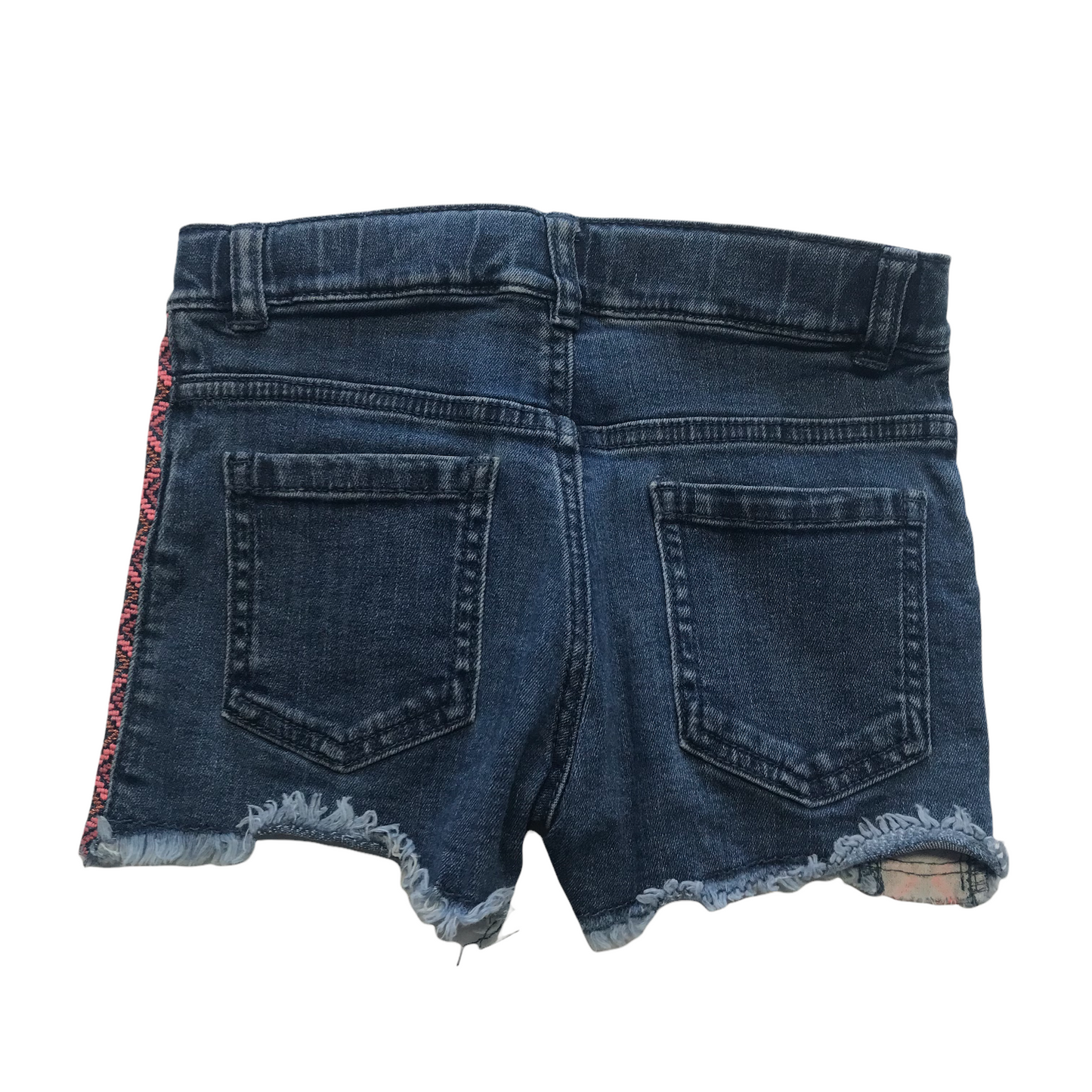 F&F Blue and Pink Embroidery Denim Shorts Age 8