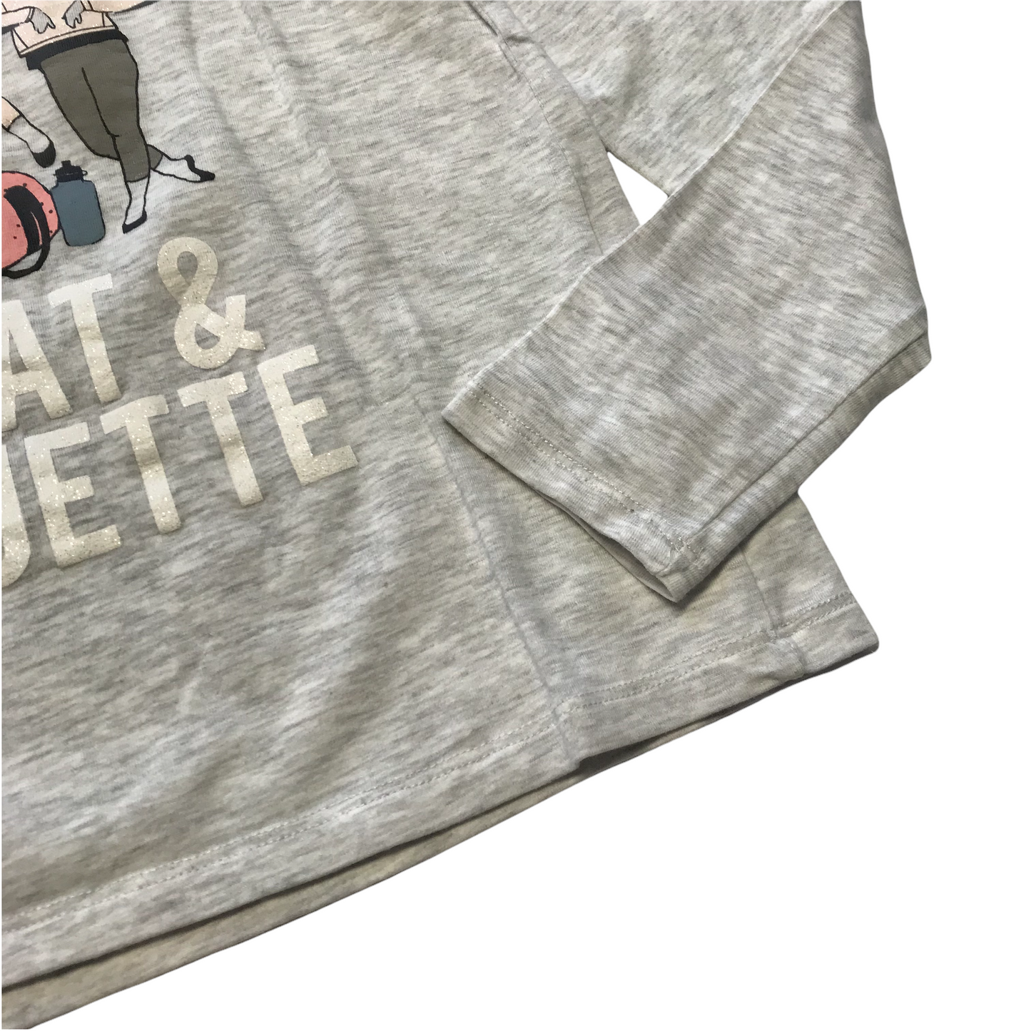 H&M Grey Sweat and Pirouette T-shirt Age 8