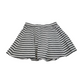 H&M White and Black Stripy Skirt Age 8