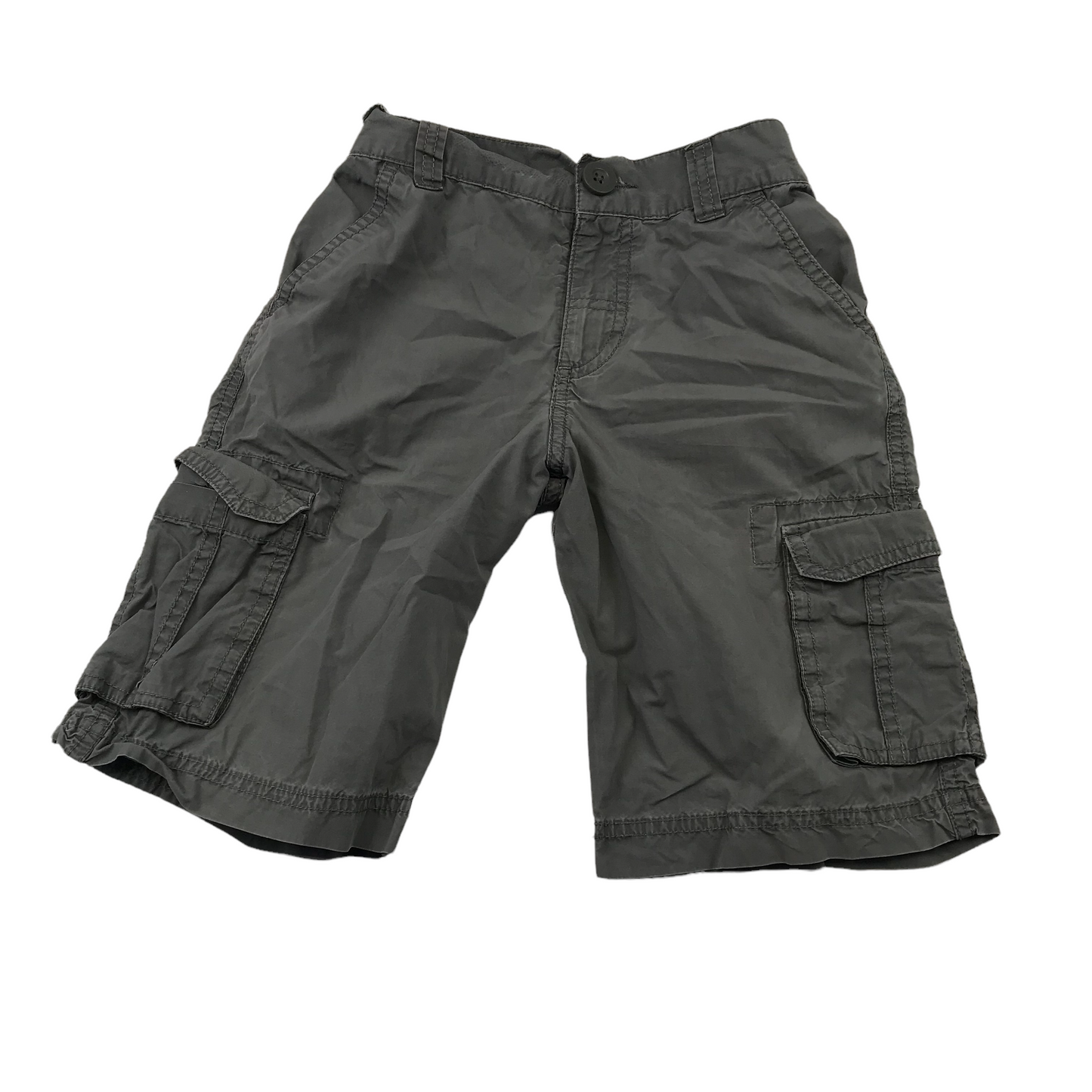 F&F Grey Plain Cargo Shorts Age 8