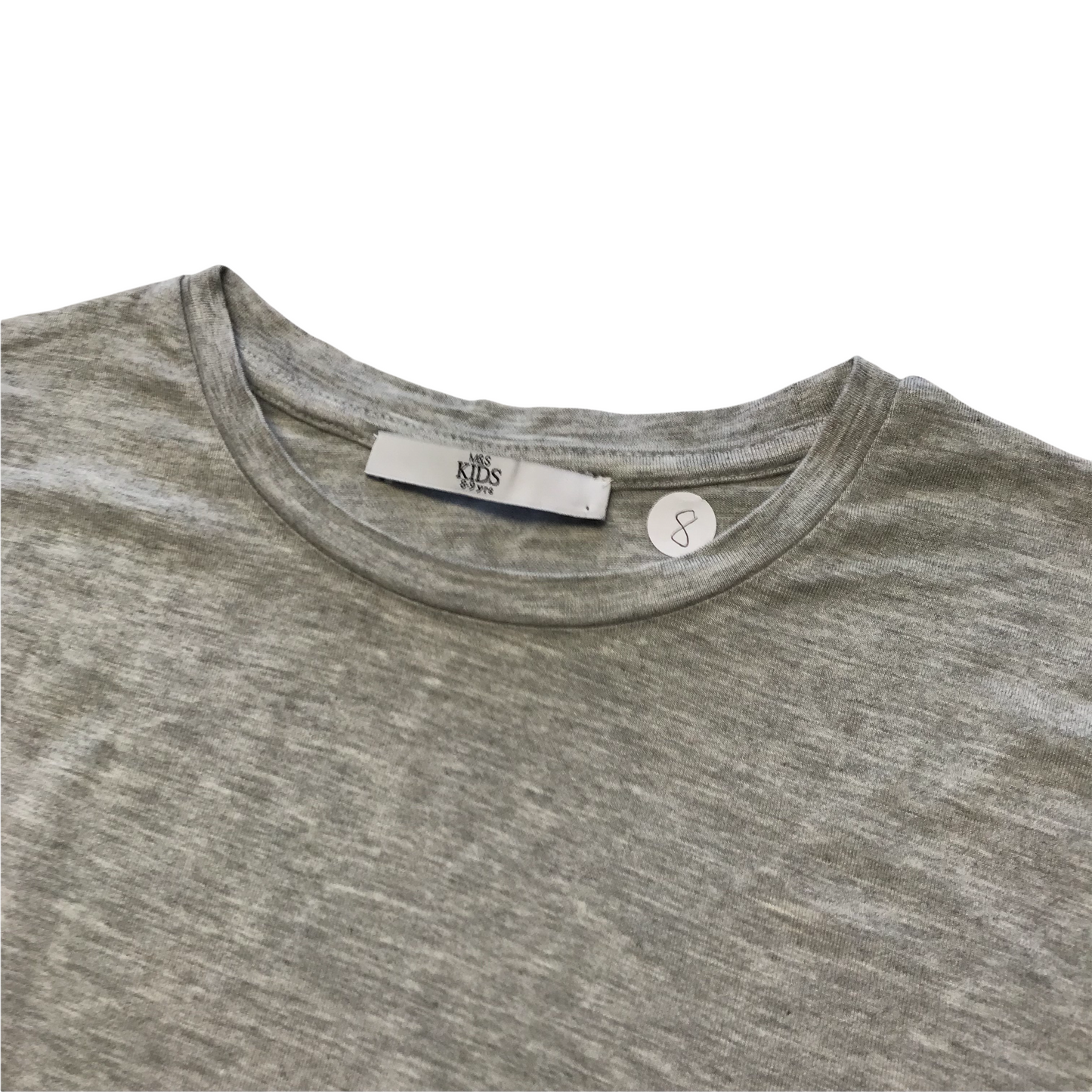 M&S Grey Flared Sleeve T-shirt Age 8