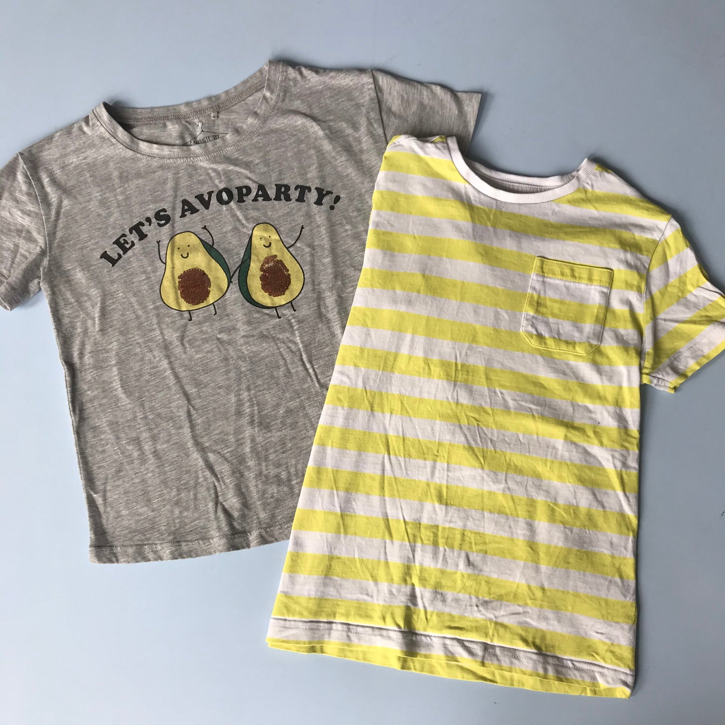 M&S Yellow and Next Avocado T-Shirt Bundle Age 8
