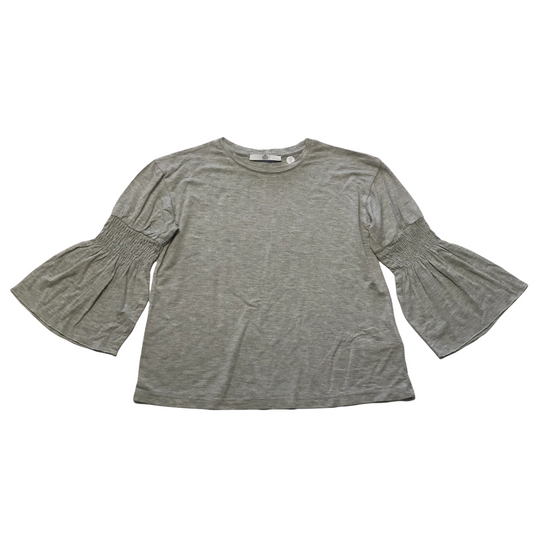 M&S Grey Flared Sleeve T-shirt Age 8