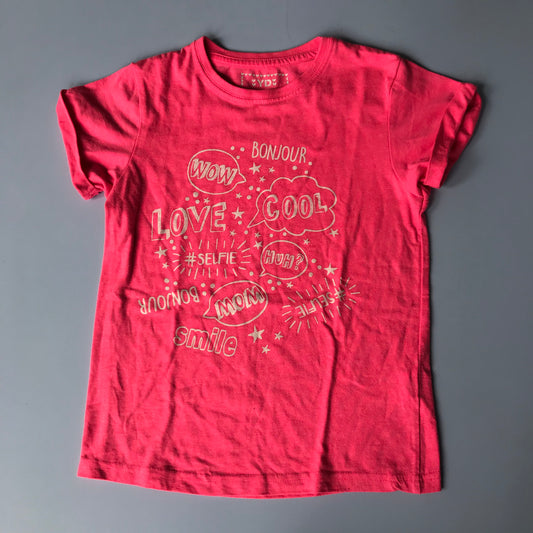 Pink Messages T-shirt Age 8